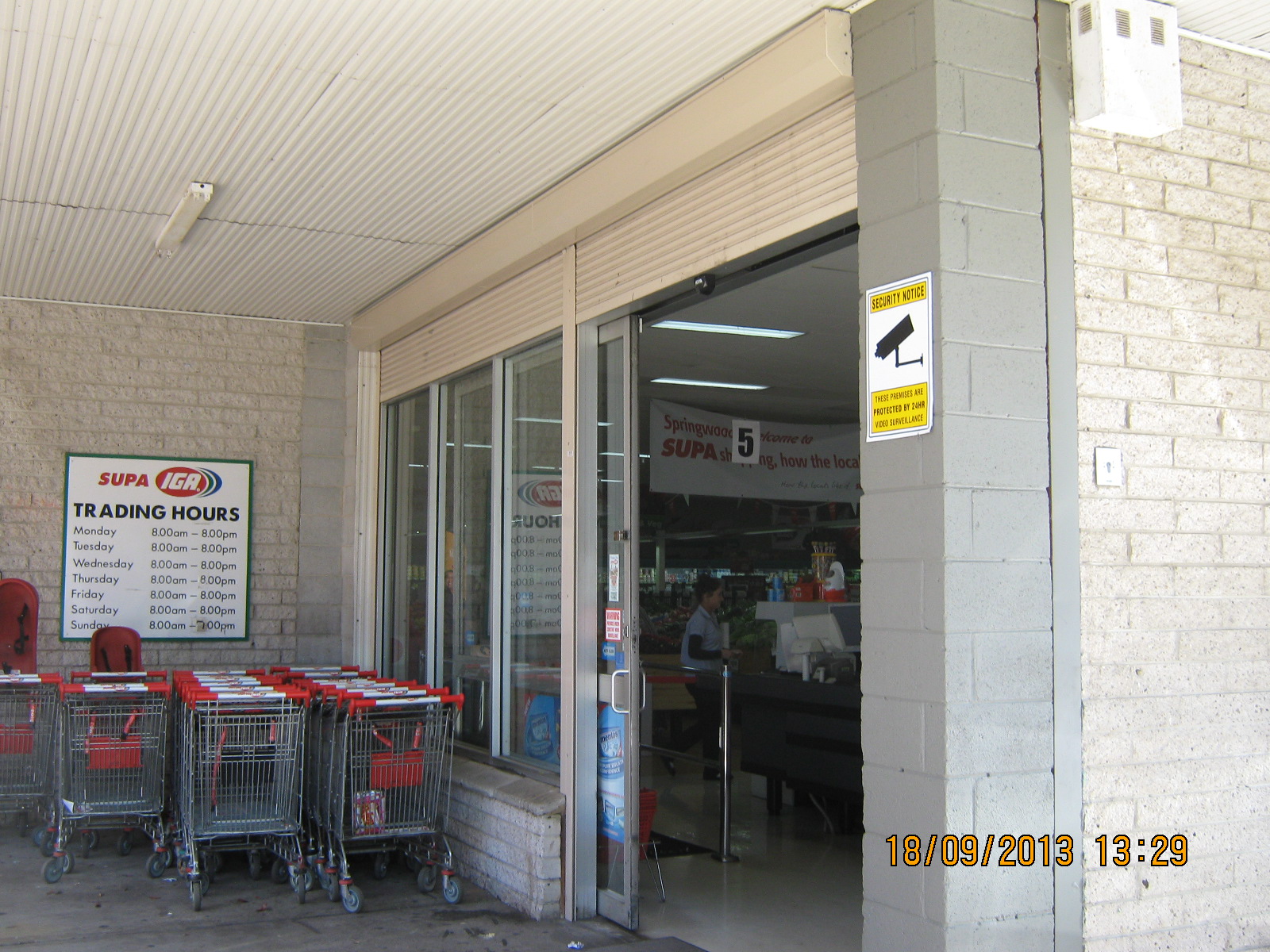Commercial Project - IGA with shutters open
